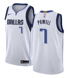 Women's Nike Dallas Mavericks #7 Dwight Powell Swingman White NBA Jersey - Association Edition