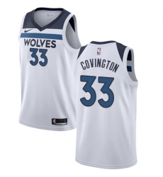 Men's Nike Minnesota Timberwolves #33 Robert Covington Swingman White NBA Jersey - Association Edition