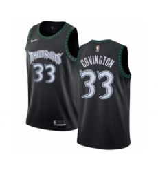Women's Nike Minnesota Timberwolves #33 Robert Covington Swingman Black Hardwood Classics Jersey
