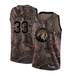 Youth Nike Minnesota Timberwolves #33 Robert Covington Swingman Camo Realtree Collection NBA Jersey