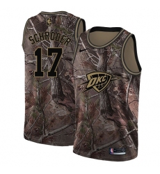 Women's Nike Oklahoma City Thunder #17 Dennis Schroder Swingman Camo Realtree Collection NBA Jersey