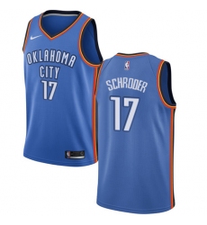 Youth Nike Oklahoma City Thunder #17 Dennis Schroder Swingman Royal Blue NBA Jersey - Icon Edition
