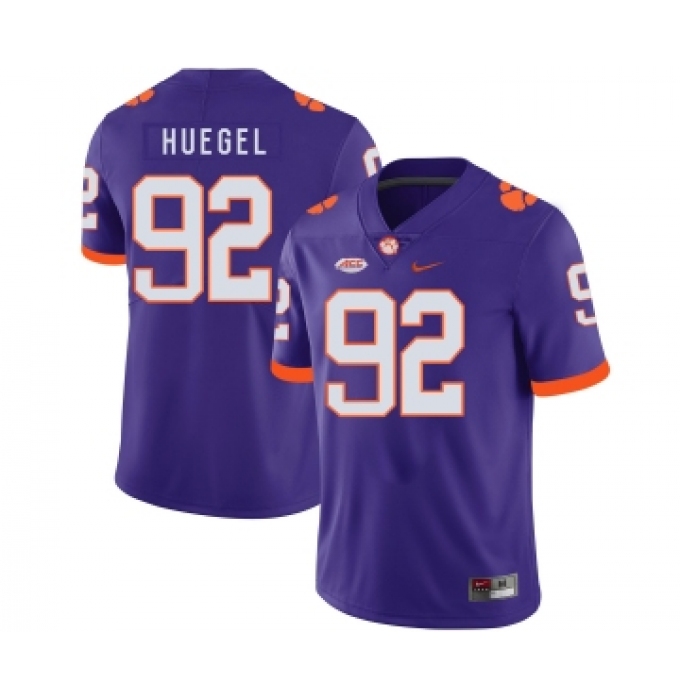 Clemson Tigers 92 Greg Huegel Purple Nike College Football Jersey