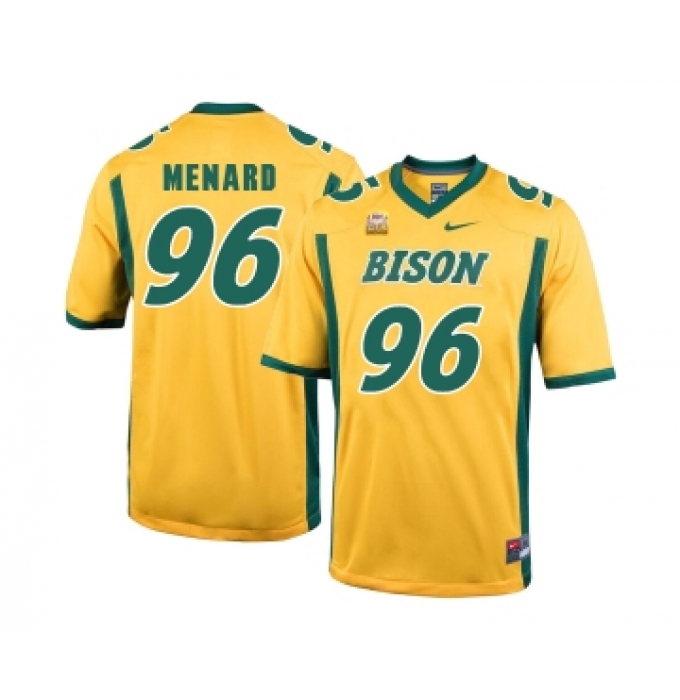 North Dakota State Bison 96 Greg Menard Gold College Football Jersey