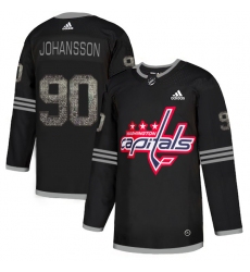 Men's Adidas Washington Capitals #90 Marcus Johansson Black Authentic Classic Stitched NHL Jersey
