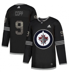 Men's Adidas Winnipeg Jets #9 Andrew Copp Black Authentic Classic Stitched NHL Jersey