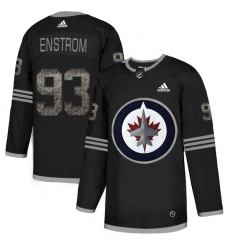 Men's Adidas Winnipeg Jets #93 Toby Enstrom Black Authentic Classic Stitched NHL Jersey