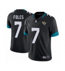 Men's Jacksonville Jaguars #7 Nick Foles Black Team Color Vapor Untouchable Limited Player Football Jersey