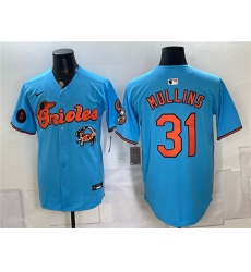 Men's Baltimore Orioles #31 Cedric Mullins Blue With Vapor Premier Limited Stitched Baseball Jersey