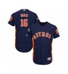 Men's Houston Astros #16 Aledmys Diaz Navy Blue Alternate Flex Base Authentic Collection 2019 World Series Bound Baseball Jersey
