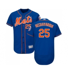 Men's New York Mets #25 Adeiny Hechavarria Royal Blue Alternate Flex Base Authentic Collection Baseball Jersey