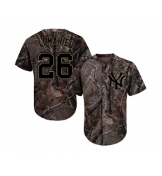 Men's New York Yankees #26 DJ LeMahieu Authentic Camo Realtree Collection Flex Base Baseball Jersey
