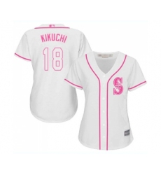 Women's Seattle Mariners #18 Yusei Kikuchi Replica White Fashion Cool Base Baseball Jersey