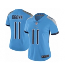 Women's Tennessee Titans #11 A.J. Brown Light Blue Alternate Vapor Untouchable Limited Player Football Jersey