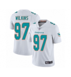 Youth Miami Dolphins #97 Christian Wilkins White Vapor Untouchable Limited Player Football Jersey