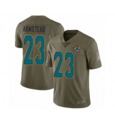 Men's Jacksonville Jaguars #23 Ryquell Armstead Limited Olive 2017 Salute to Service Football Jersey