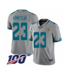 Youth Jacksonville Jaguars #23 Ryquell Armstead Silver Inverted Legend Limited 100th Season Football Jersey