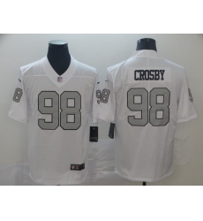 Women's Las Vegas Raiders #98 Maxx Crosby White Color Rush Limited Stitched Jersey(Run Small)