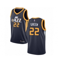 Youth Utah Jazz #22 Jeff Green Swingman Navy Blue Basketball Jersey - Icon Edition
