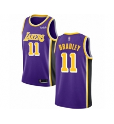 Men's Los Angeles Lakers #11 Avery Bradley Authentic Purple Basketball Jersey - Statement Edition
