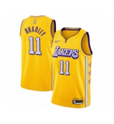 Youth Los Angeles Lakers #11 Avery Bradley Swingman Gold Basketball Jersey - 2019-20 City Edition