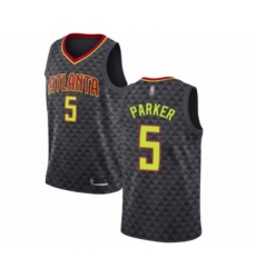 Women's Atlanta Hawks #5 Jabari Parker Authentic Black Basketball Jersey - Icon Edition