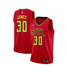 Women's Atlanta Hawks #30 Damian Jones Authentic Red Basketball Jersey Statement Edition