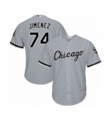 Youth Chicago White Sox #74 Eloy Jimenez Authentic Grey Road Cool Base Baseball Jersey