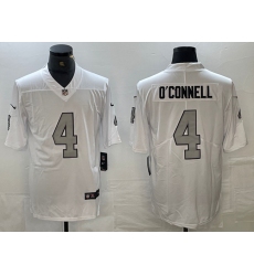 Men's Las Vegas Raiders #4 Aidan O'Connell White Vapor Untouchable Football Stitched Jersey