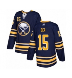 Youth Buffalo Sabres #15 Jean-Sebastien Dea Authentic Navy Blue Home Hockey Jersey