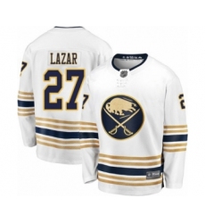 Youth Buffalo Sabres #27 Curtis Lazar Fanatics Branded White 50th Season Breakaway Hockey Jersey