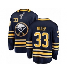 Men's Buffalo Sabres #33 Colin Miller Fanatics Branded Navy Blue Home Breakaway Hockey Jersey
