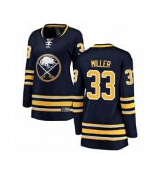 Women's Buffalo Sabres #33 Colin Miller Fanatics Branded Navy Blue Home Breakaway Hockey Jersey