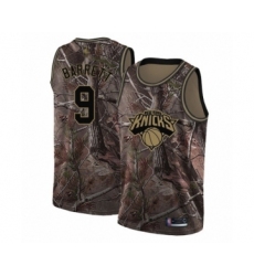 Men's New York Knicks #9 RJ Barrett Swingman Camo Realtree Collection Basketball Jersey