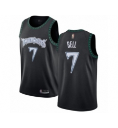 Youth Minnesota Timberwolves #7 Jordan Bell Swingman Black Hardwood Classics Jersey