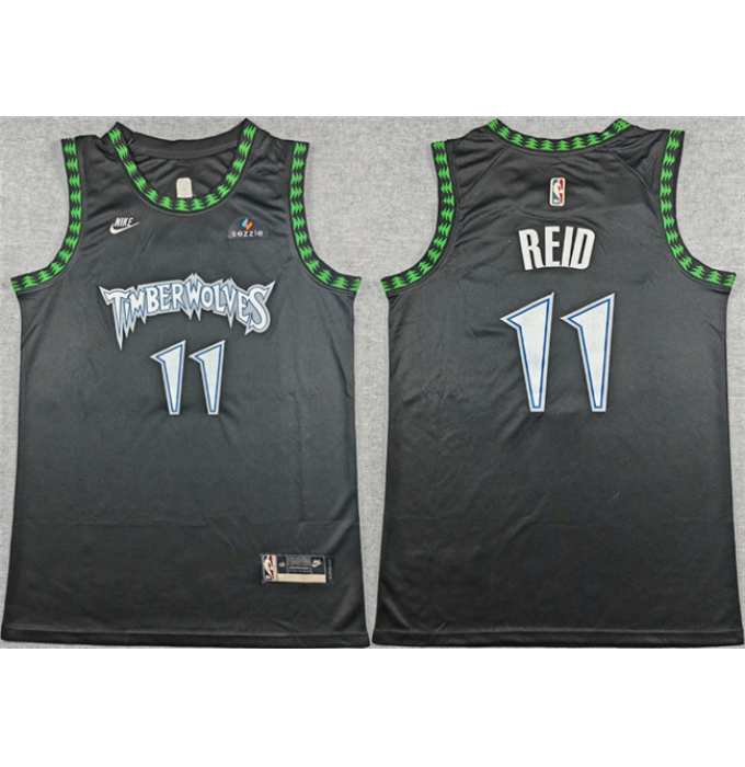 Men's Minnesota Timberwolves #11 Naz Reid Black 2025-26 Classic Edition Stitched jersey