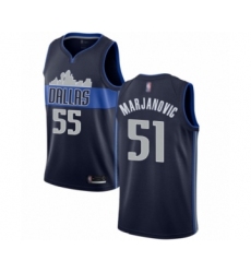 Men's Dallas Mavericks #51 Boban Marjanovic Authentic Navy Blue Basketball Jersey Statement Edition