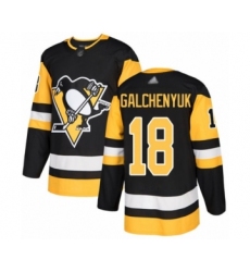 Youth Pittsburgh Penguins #18 Alex Galchenyuk Authentic Black Home Hockey Jersey