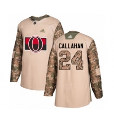 Men's Ottawa Senators #24 Ryan Callahan Authentic Camo Veterans Day Practice Hockey Jersey