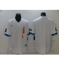 Men's Colorado Rockies Blank Nike White 2021 All-Star Game Replica Jersey