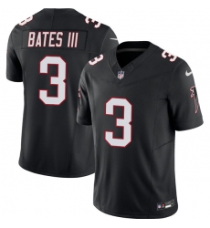 Men's Atlanta Falcons #3 Jessie Bates lll Black 2025 Draft F.U.S.E. Vapor Untouchable Limited Football Stitched Jersey