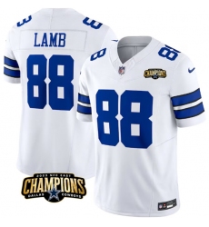 Men's Dallas Cowboys #88 CeeDee Lamb White 2023 F.U.S.E. NFC East Champions Football Stitched Jersey