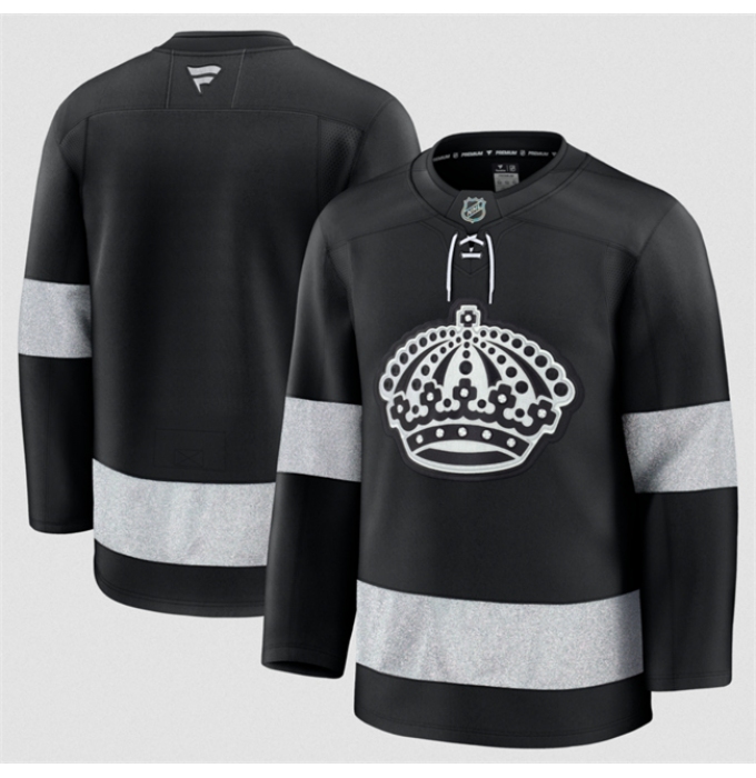 Men's Los Angeles Kings Blank Black Alternate Stitched Hockey Jersey