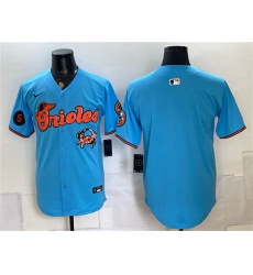 Men's Baltimore Orioles Blank Blue With Vapor Premier Limited Stitched Baseball Jersey