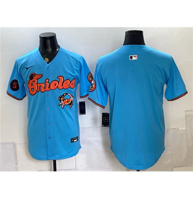 Men's Baltimore Orioles Blank Blue With Vapor Premier Limited Stitched Baseball Jersey