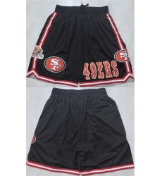 Men's San Francisco 49ers Black Shorts (Run Small)