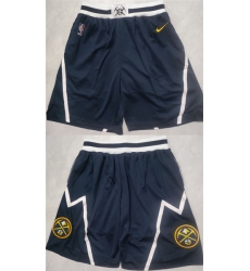 Men's Denver Nuggets Navy Shorts (Run Smaller)