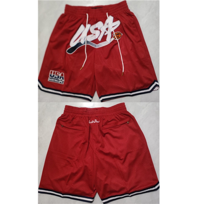 Men's Team USA Red Shorts (Run Small)