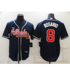 Men's Atlanta Braves #8 Eddie Rosario Nike Navy Jersey