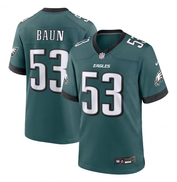 Men's Philadelphia Eagles #53 Zack Baun Green Vapor Limited Jersey